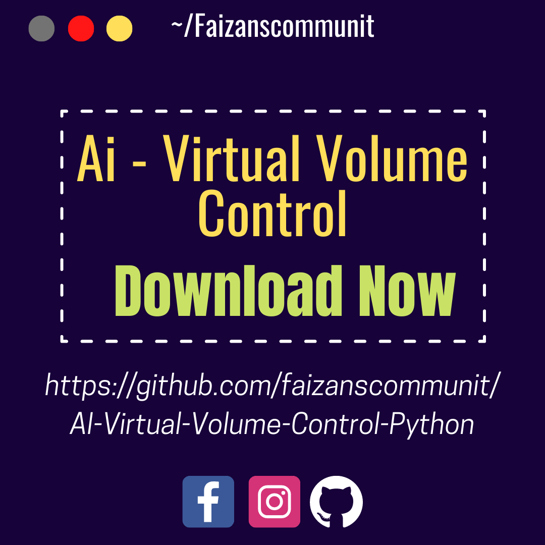 AI - Virtual Volume Control | Python