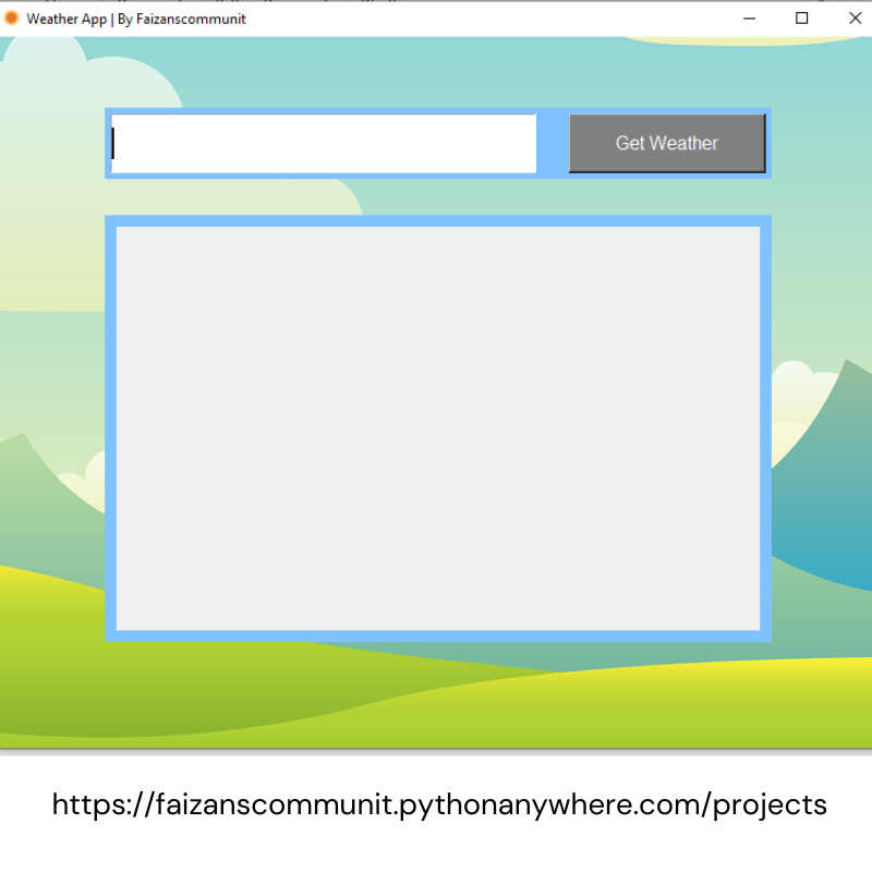 Weather App - Python